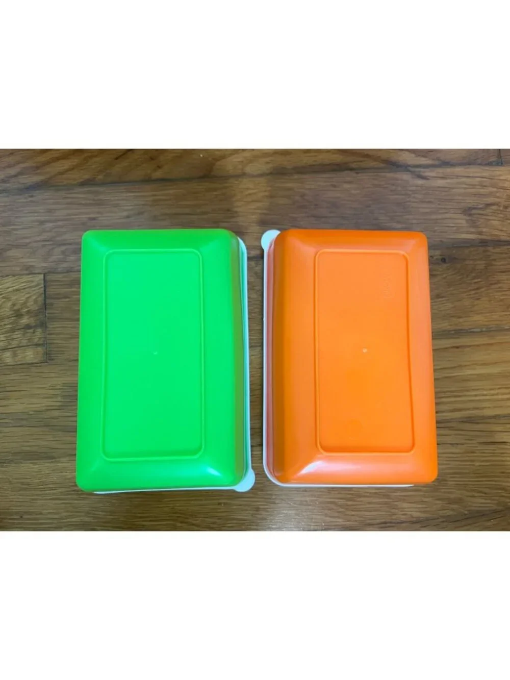 MCM Blisscraft of Hollywood Storage 8 Containers W/ Lids Orange, Green, Yellow